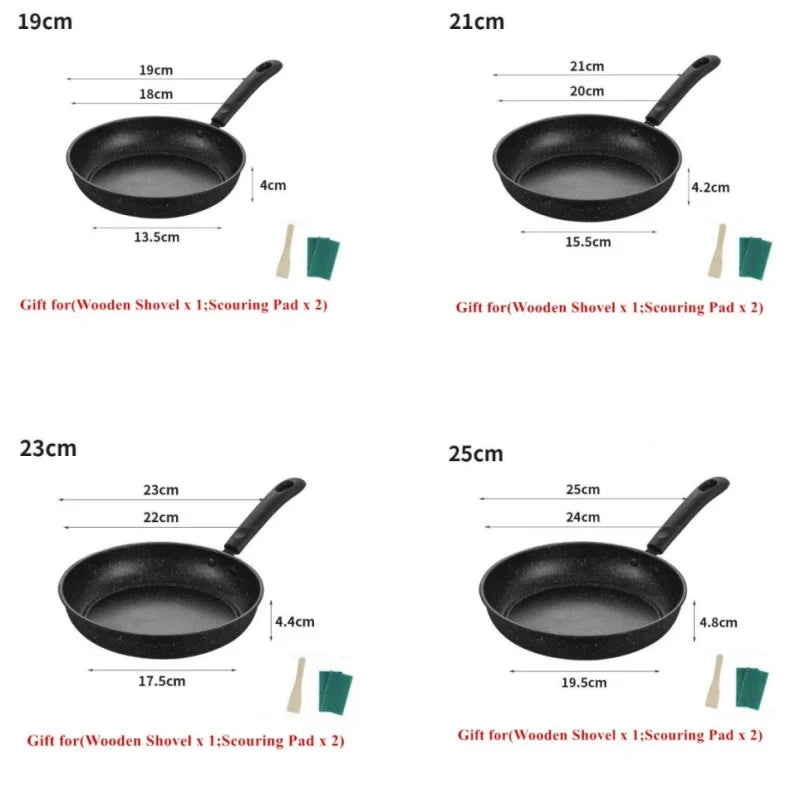 Cooking Pots Kitchen Egg Steak Skillet Kitchenware for Gas Induction Cooker