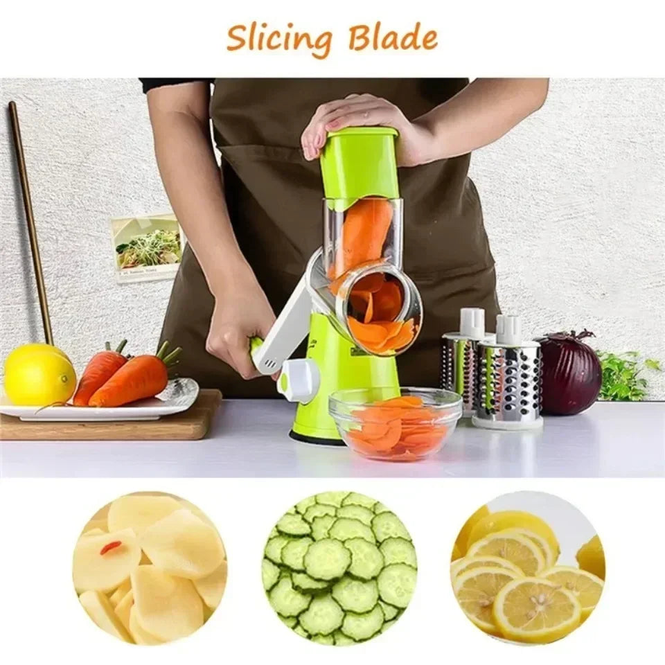 Vegetable Cutter & Slicer Manual Kitchen Cheese Chopper Machine