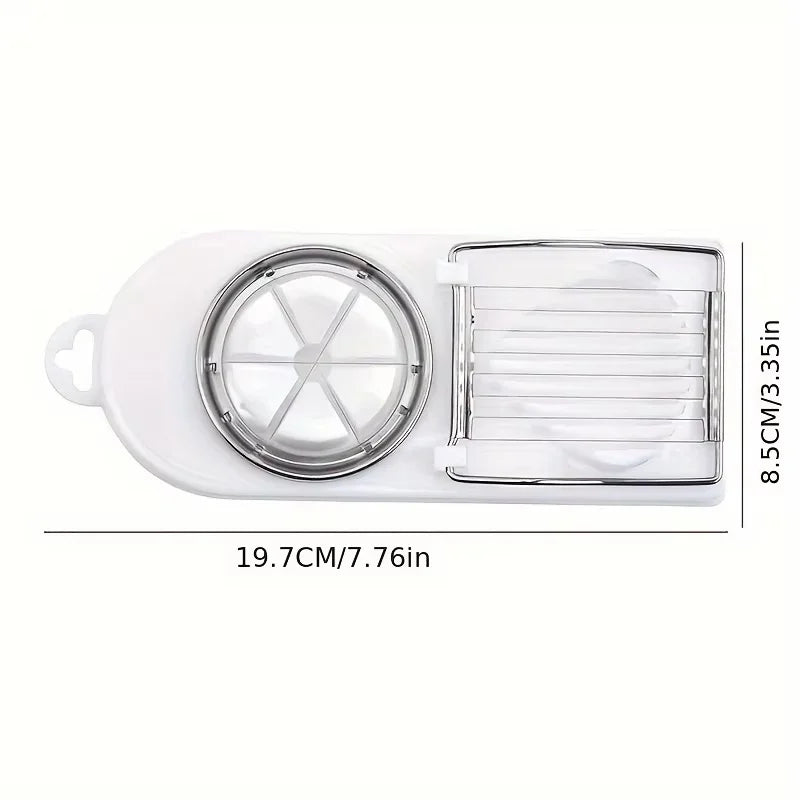 Multifunctional Egg Slicers Stainless Steel Slicer Fancy Splitter Egg Cutting