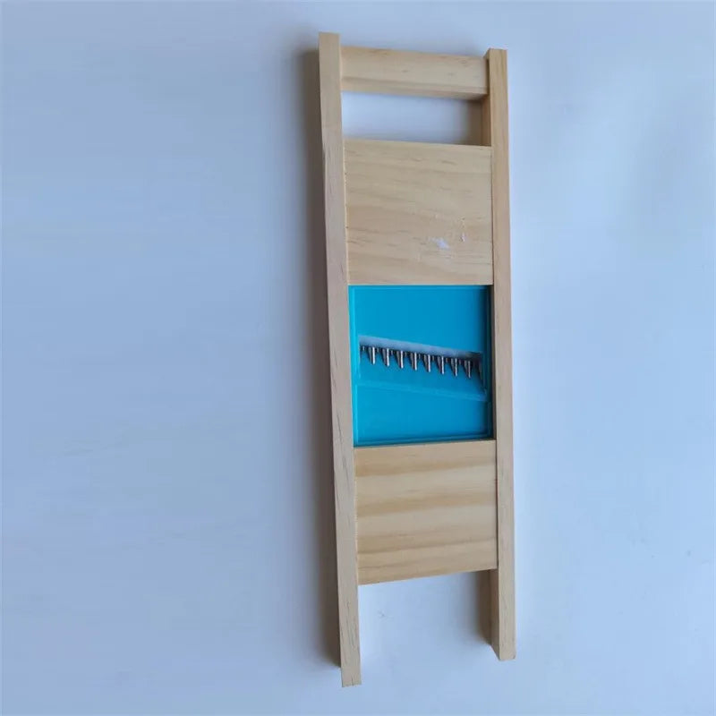 Fries Grid Stainless Potato Grid Steel Potato Kitchen Wooden