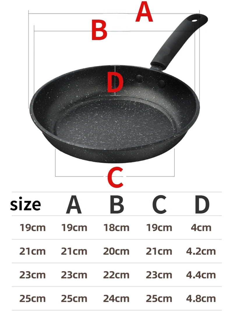 Cooking Pots Kitchen Egg Steak Skillet Kitchenware for Gas Induction Cooker