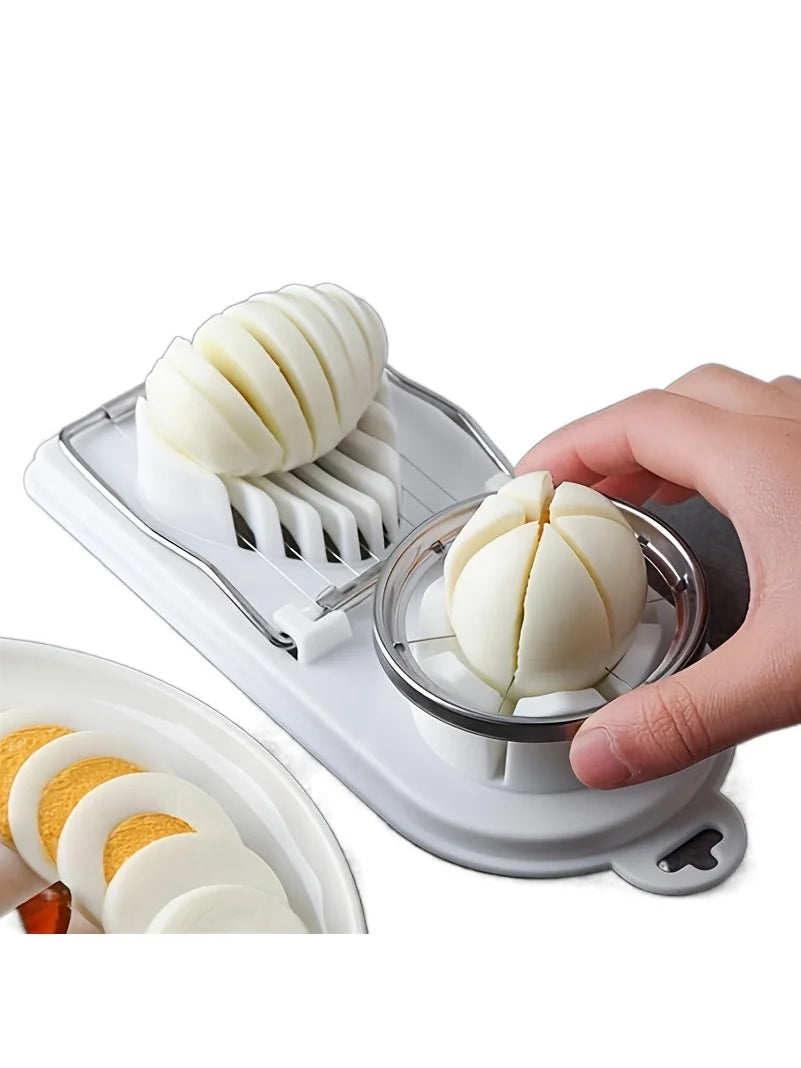 Multifunctional Egg Slicers Stainless Steel Slicer Fancy Splitter Egg Cutting