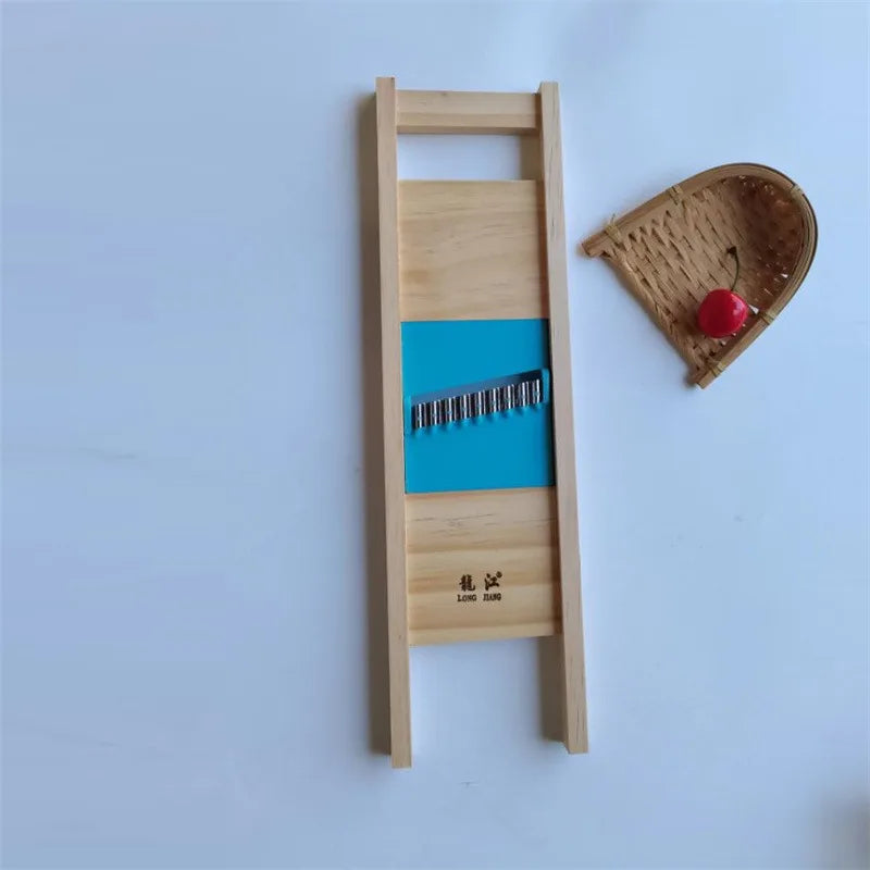 Fries Grid Stainless Potato Grid Steel Potato Kitchen Wooden