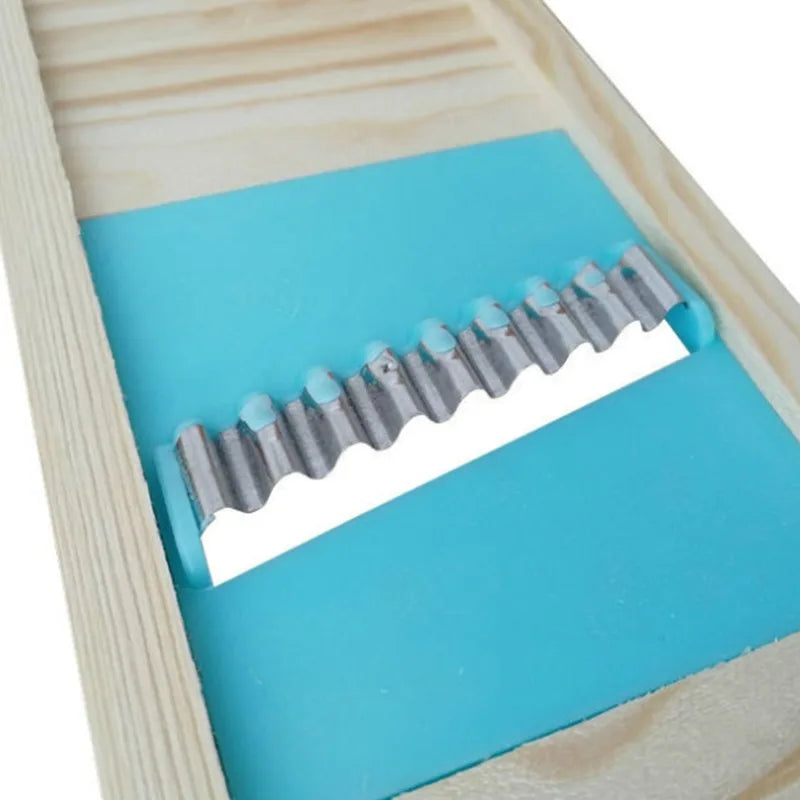 Fries Grid Stainless Potato Grid Steel Potato Kitchen Wooden