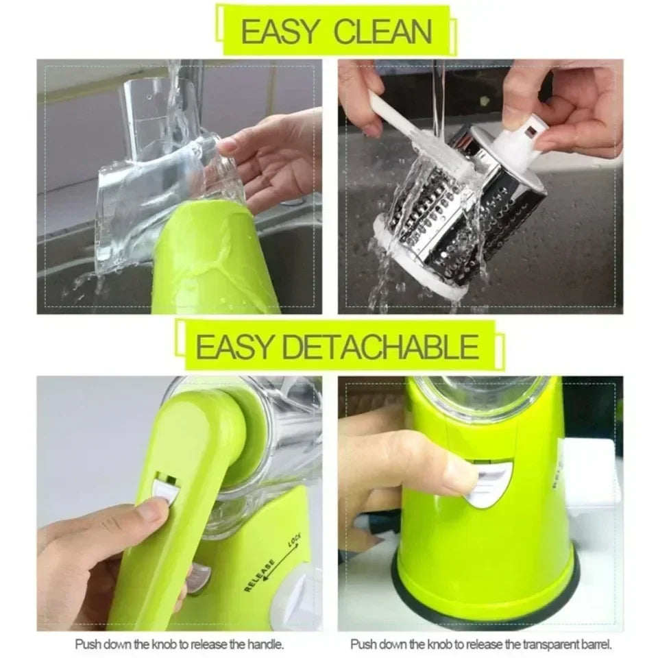 Vegetable Cutter & Slicer Manual Kitchen Cheese Chopper Machine