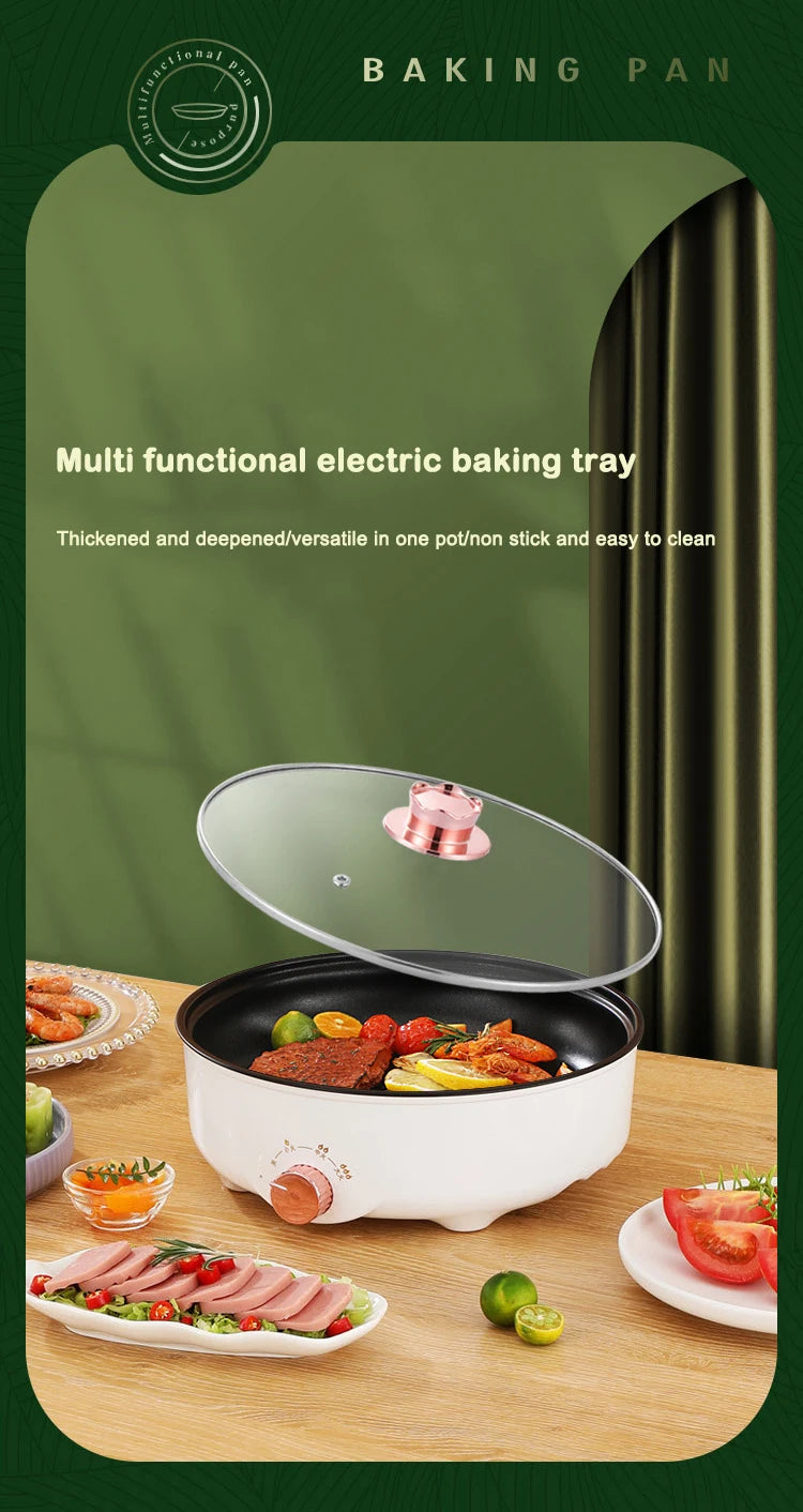 Multicooker Skillet Eggs Soup Cooking Pot Hotpot Noodles Cooker EU