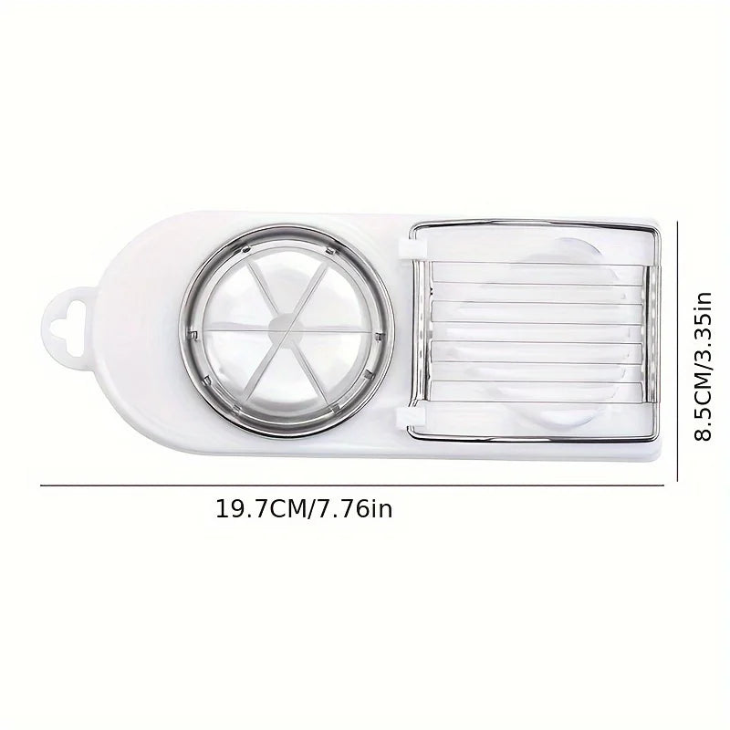 Multifunctional Egg Slicers Stainless Steel Slicer Fancy Splitter Egg Cutting