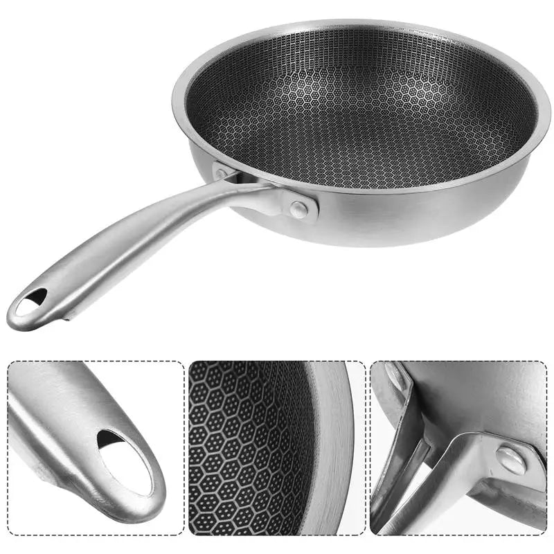 2024 New Honeycomb Frying Platter Stainless Steel